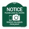Signmission Lock All Doors Remove Valuable from Sight With Cell Phone and Camera G, A-DES-GW-1818-23531 A-DES-GW-1818-23531 - alternate 1
